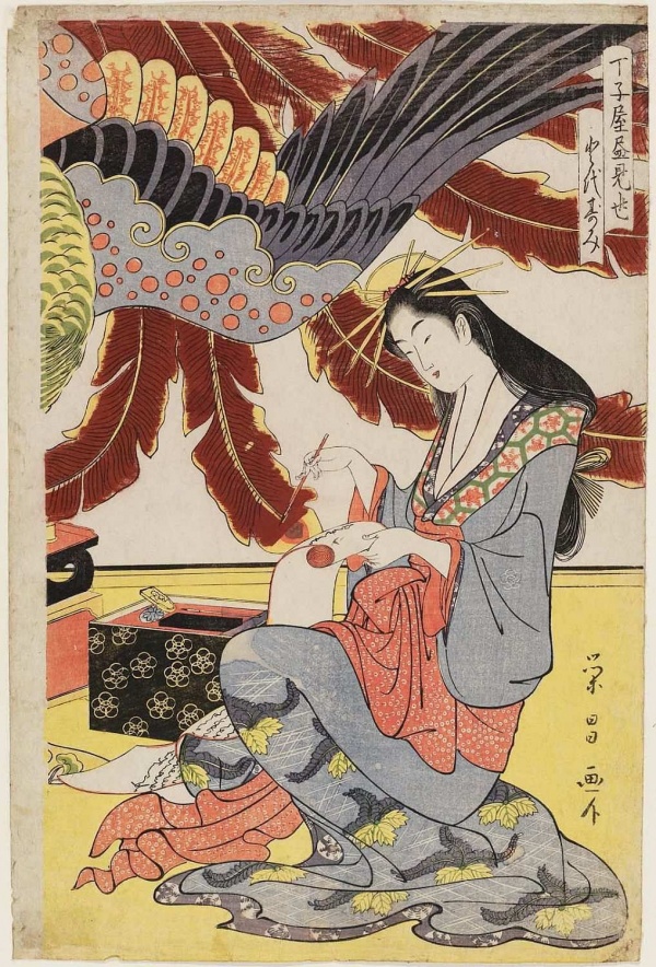 Japanese ukiyo-e print. Chokosai Eisho (82 photos)