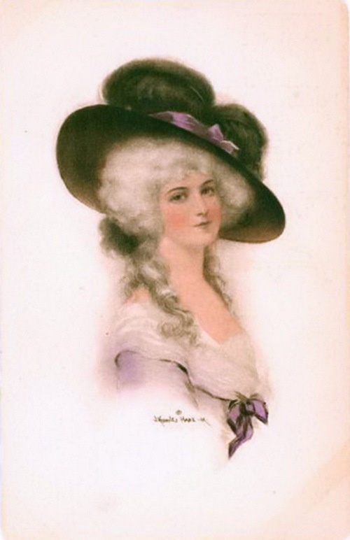 Женский образ на старой открытке. Часть 2 (349 фото)