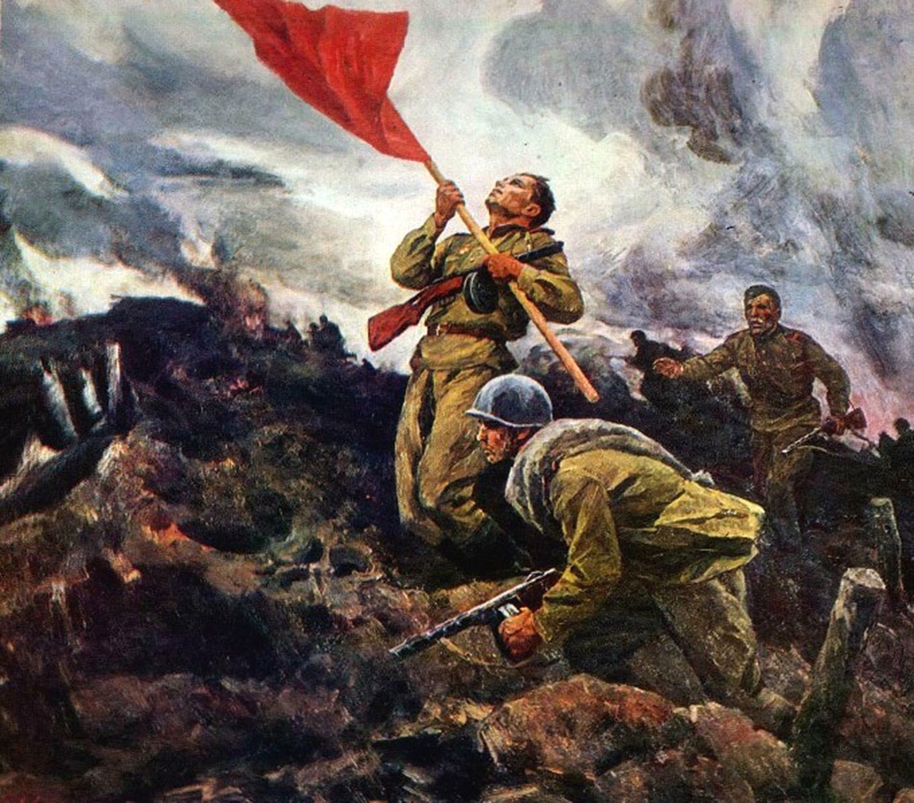 少见的前苏联卫国战争的绘画3