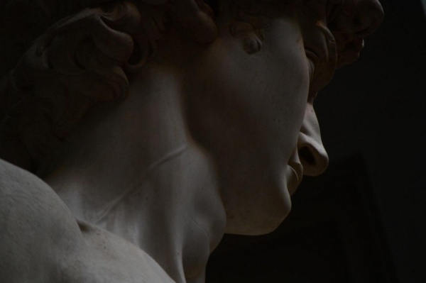 Michelangelo's David at the Academy of Fine Arts in Florence, Italy (7 photos)
