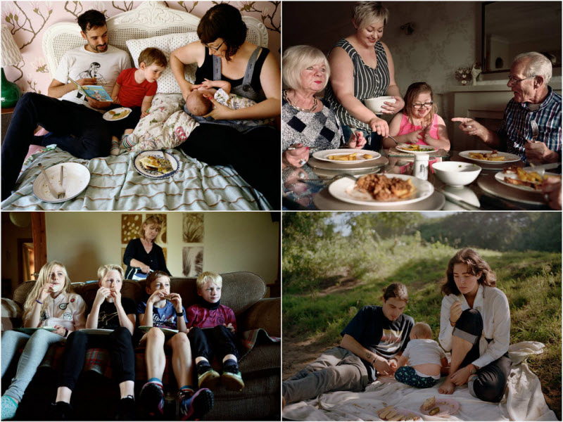 Вместе: британские семьи за едой (15 фото)