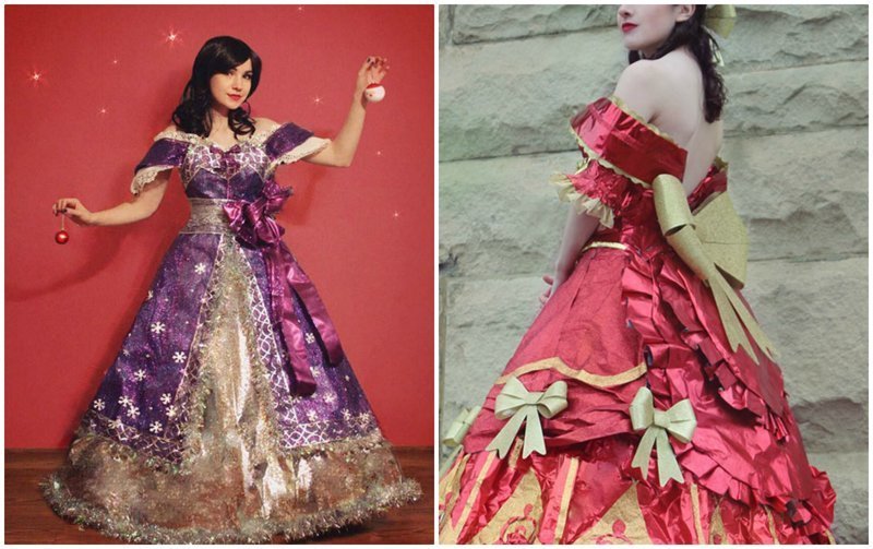 Талантливый дизайнер создаёт сказочные платья из упаковочной бумаги (14 фото)