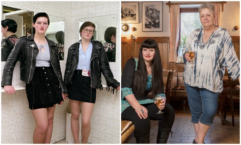 Тогда и сейчас: снимки англичанок-представительниц субкультур с разницей в 30 лет (13 фото)