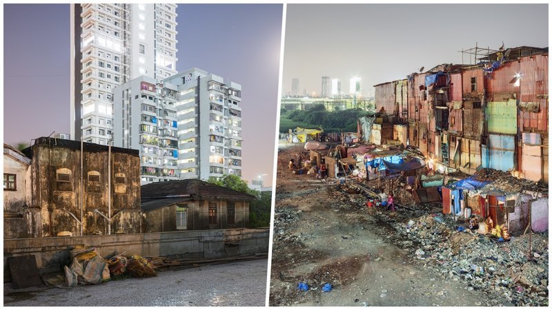 Богатство и нищета Мумбаи в объективе польского фотографа (25 фото)