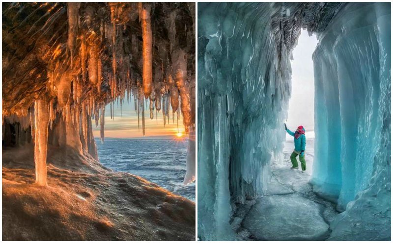Фантастические ледяные пещеры Байкала в объективе Андрея Грачева (10 фото)