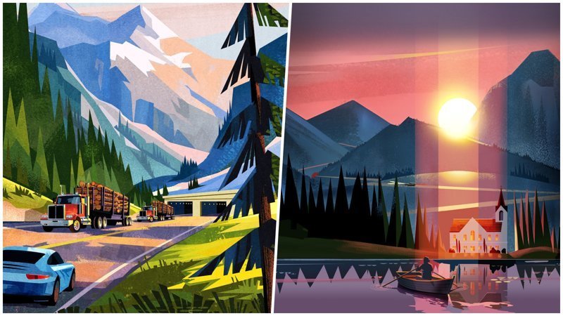 25 уютных иллюстраций от канадского художника (26 фото)
