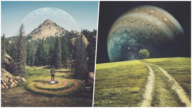 Пейзажи из другого измерения: если бы Земля и космос были немного другими… (26 фото)