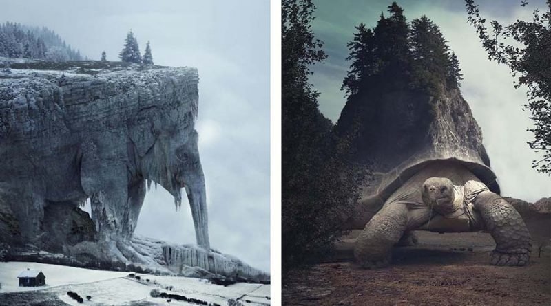 Художник создает сюрреалистические пейзажи, балансирующие между природой и другим измерением (24 фото)