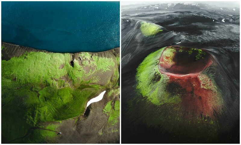 Исландия: захватывающие дух пейзажи в аэрофотографиях (27 фото)