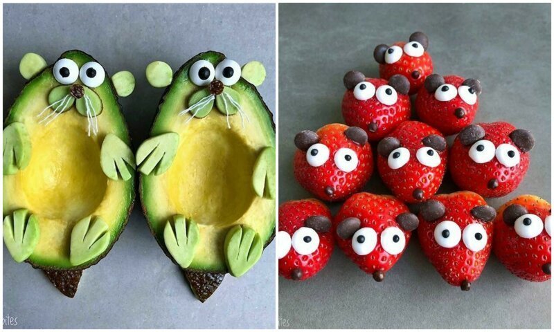 Чудесные персонажи из фруктов: таких милашек и съесть жалко (21 фото)