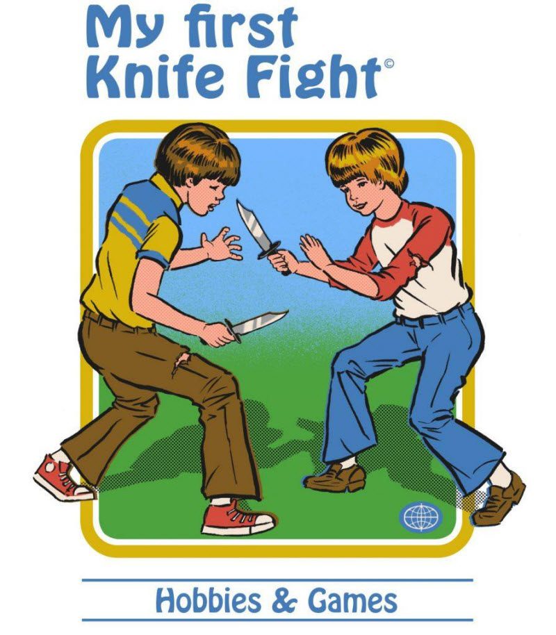 «Мой первый бой на ножах» и «Как ухаживать за котом-демоном»: обложки детских книг от Стивена Родса (29 фото)