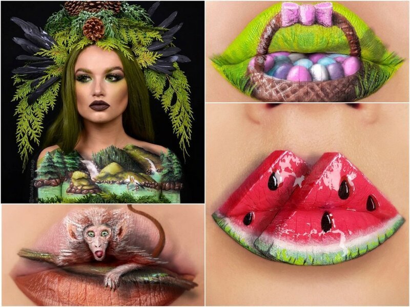Визажист из Украины превращает губы в произведения искусства (21 фото)