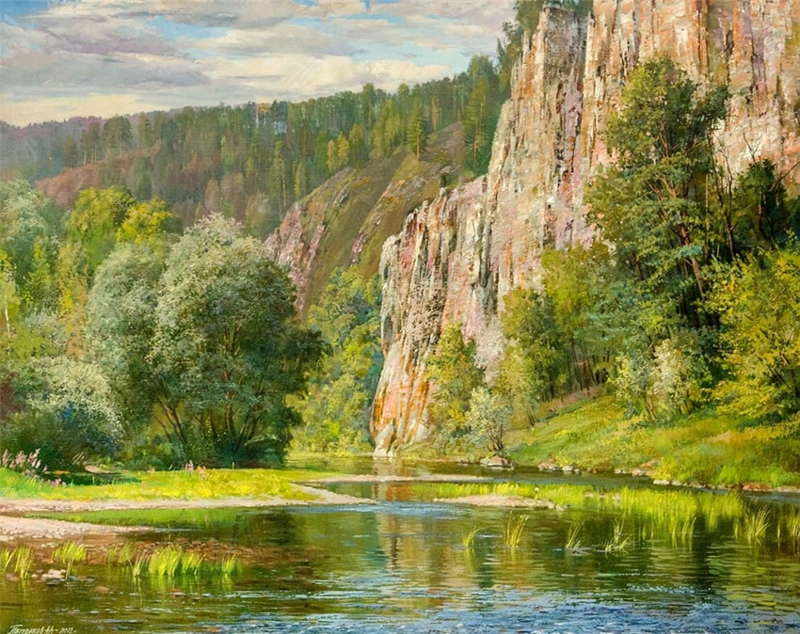 Уральские горы на картинах российского художника Алексея Александровича Петрикова (30 фото)
