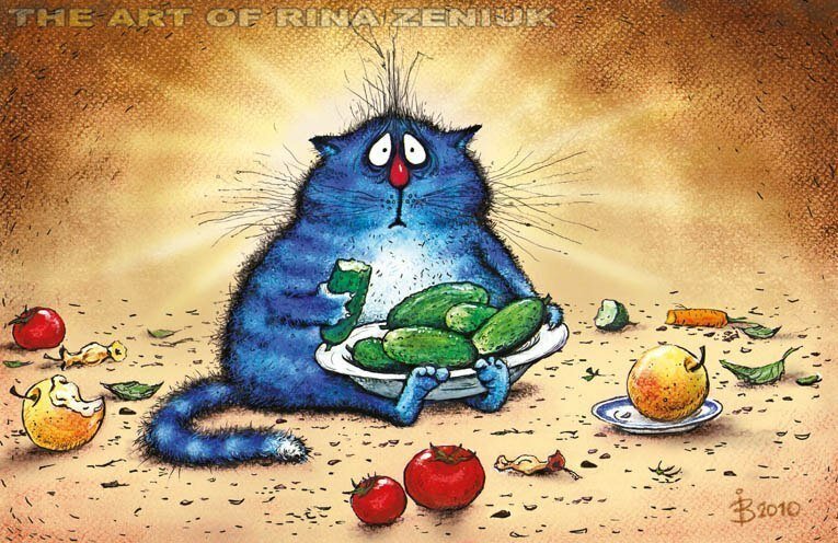 Коты минской художницы Ирины Зенюк. Ассорти 2 часть (35 фото)