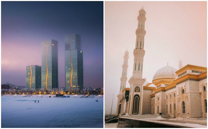 Нур-Султан: фотограф прогулялся по столице Казахстана, охваченной морозами (31 фото)