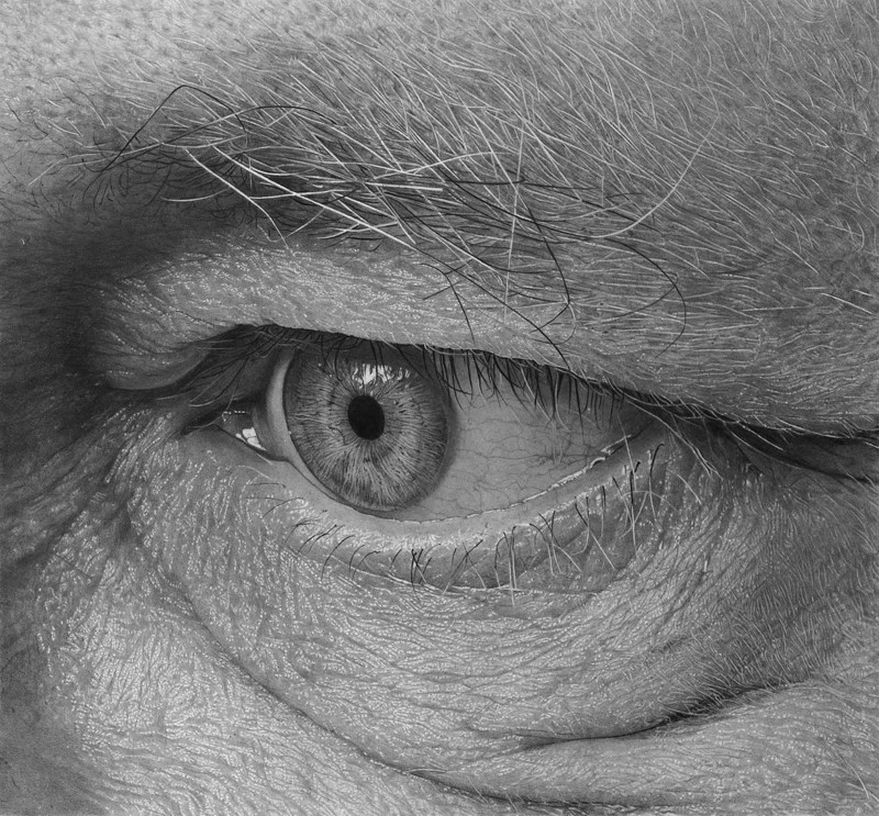 Широко открытые глаза: детализированные карандашные рисунки Флавио Апеля (7 фото)