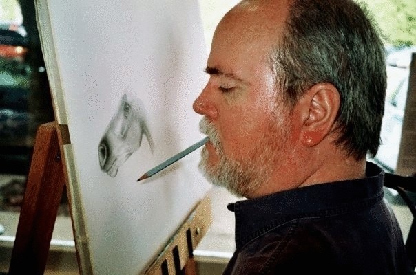 Дуг Лэндис - парализованный художник, рисующий ртом (8 фото)