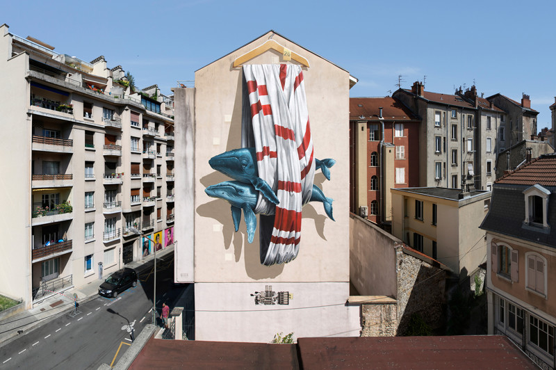 Дуэт уличных художников и их экологические граффити (27 фото)