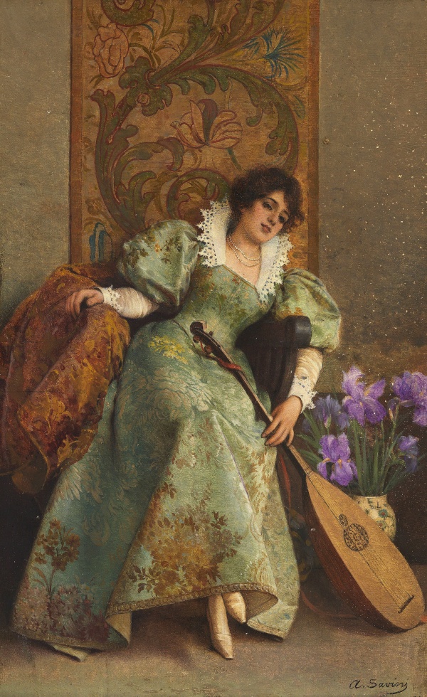 Итальянский художник Alfonso Savini (1836–1908) (19 фото)