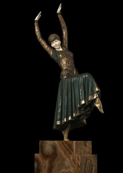 Скульптор Деметр Чипарус (1886-1947). Бронзовый танец Ар-деко (6 фото)