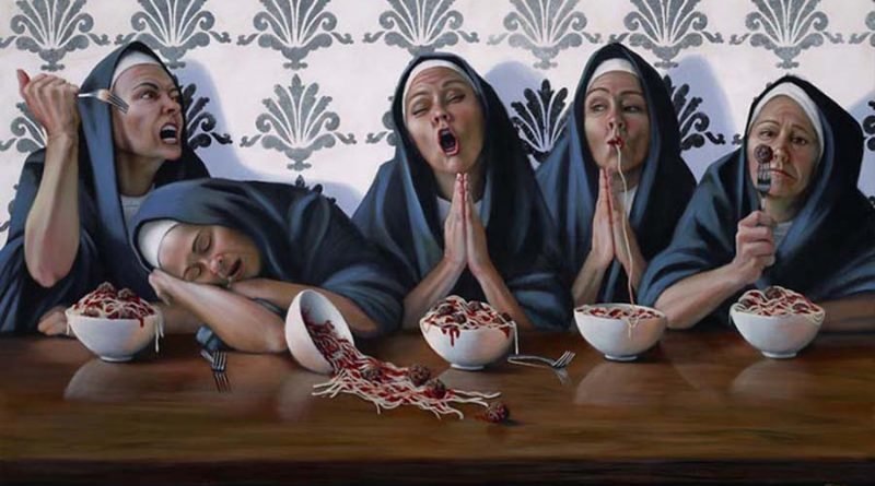 Монахини-грешницы в картинах художницы Кристины Рамос (12 фото)