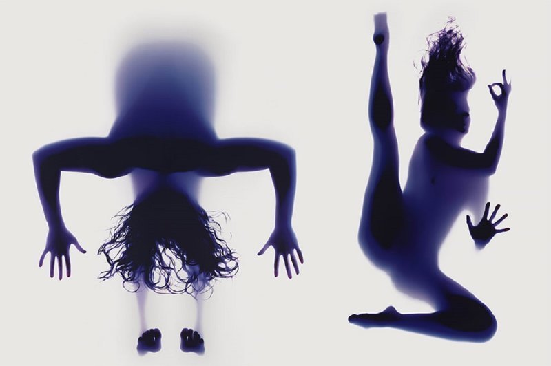 Потрясающие портреты-фотограммы поз йоги (9 фото)