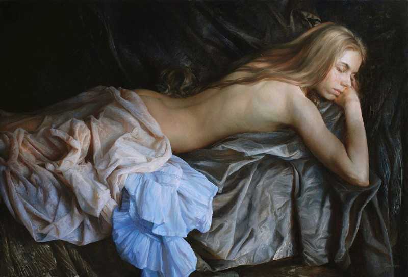 Красота женского тела на картинах художника Сергея Маршенникова (22 фото)