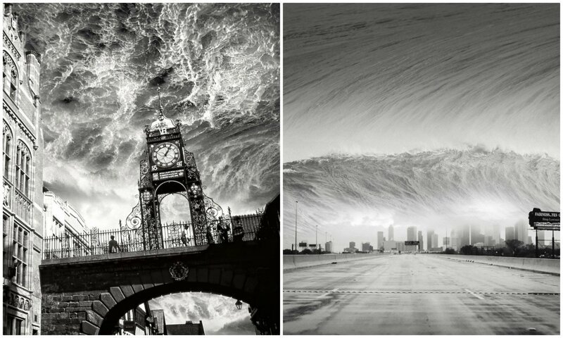 Sinking Sky: a guy recreated his nightmares in powerful photo manipulations (13 photos)