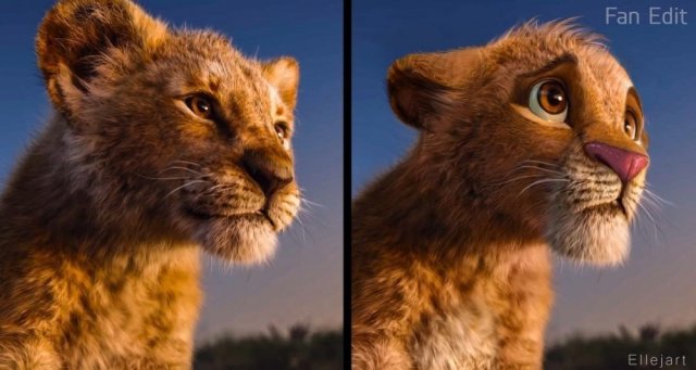 Художник додав емоцій героям мультфільму "Король лев" (13 фото)