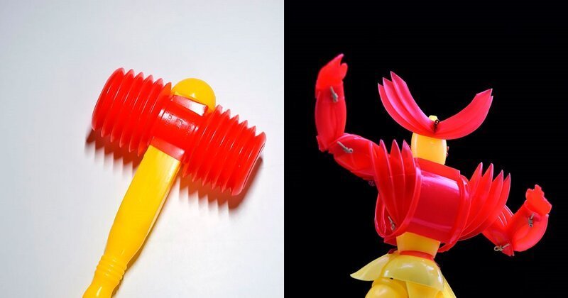 Японский художник делает из игрушек супергероев (17 фото)