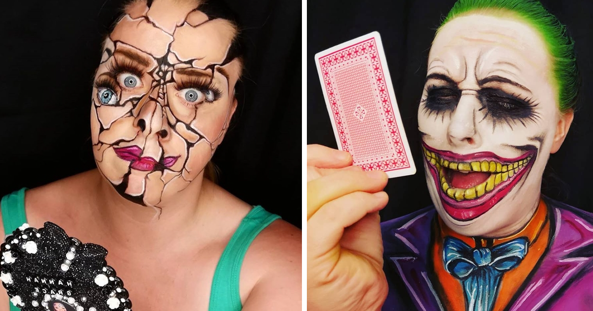 Британка создает невероятные оптические иллюзии при помощи макияжа (100 фото)