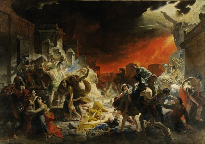 «Последний день Помпеи» Брюллова, или личные истории во время большой катастрофы. Разбираем детали (10 фото)