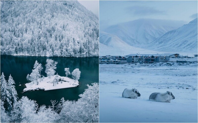 Австрия и Норвегия зимой на снимках Себастьяна Шейхла (26 фото)