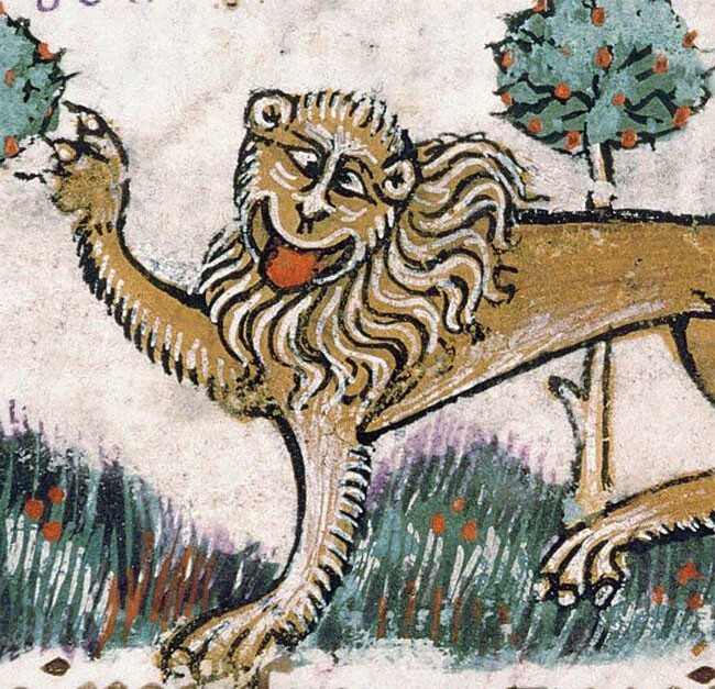 Похоже, средневековые художники никогда не видели настоящего льва (24 фото)