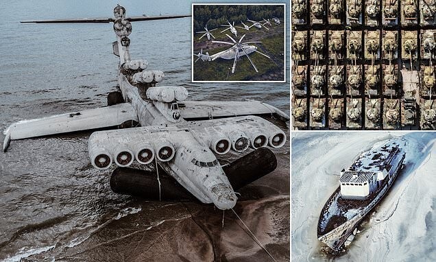 Списанные танки, истребители и корабли, гниющие на военных базах по всему миру (20 фото + 1 тянучка)