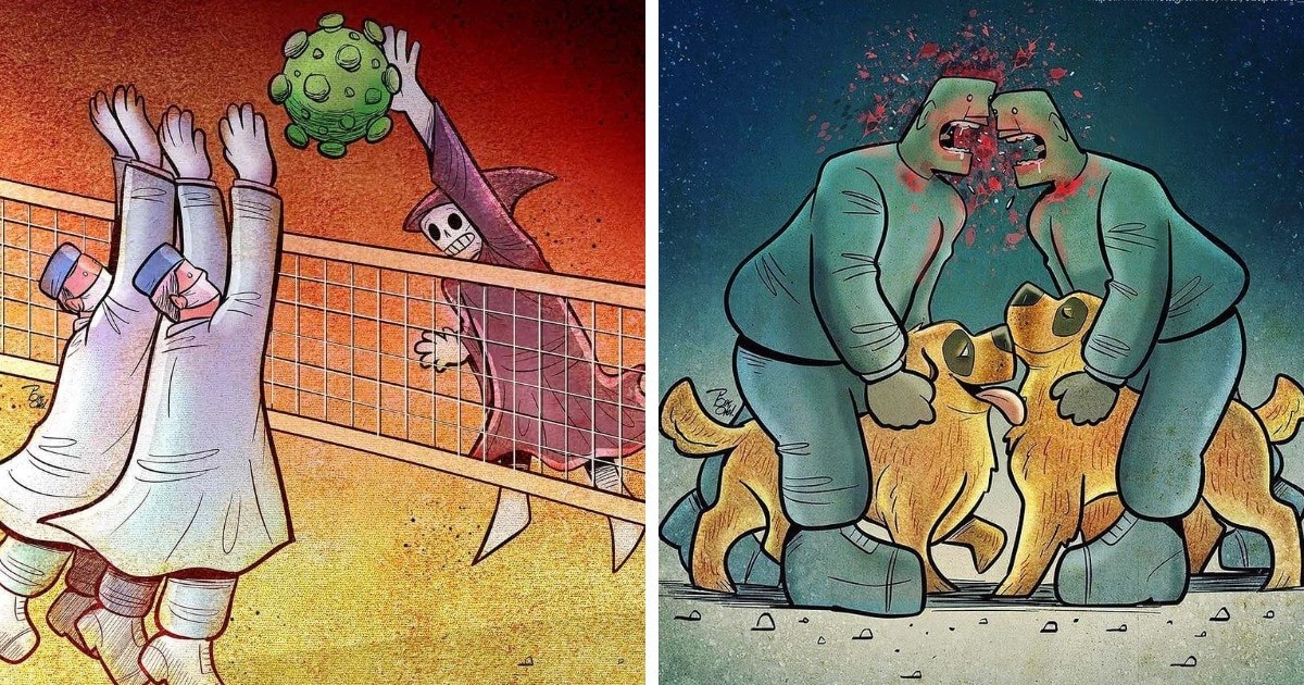 15 жизненных карикатур от иранского художника (16 фото)
