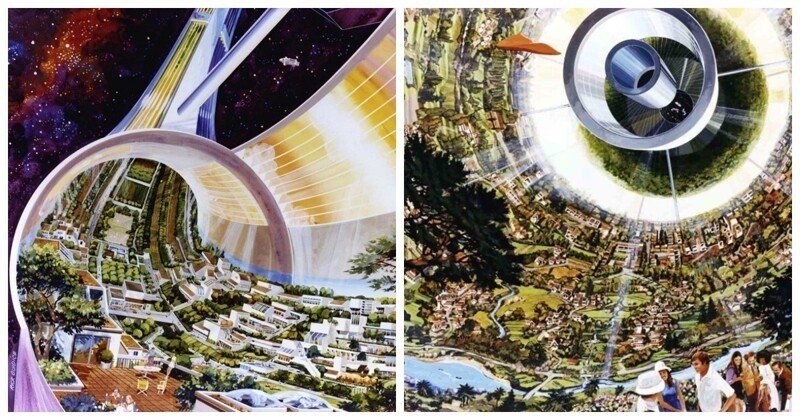 Космические колонии будущего, какими их видели в 1970-е годы (17 фото)
