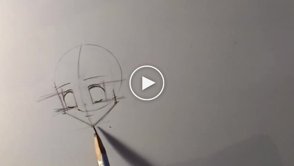 Как нарисовать аниме голову
